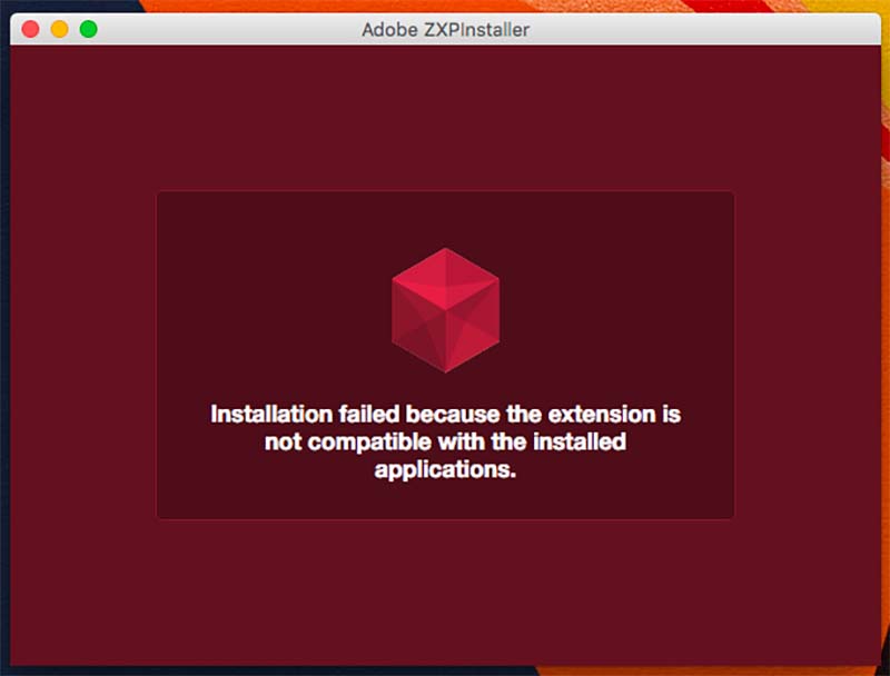 Install failed