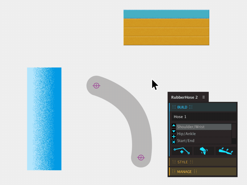 RubberPin linked to hose