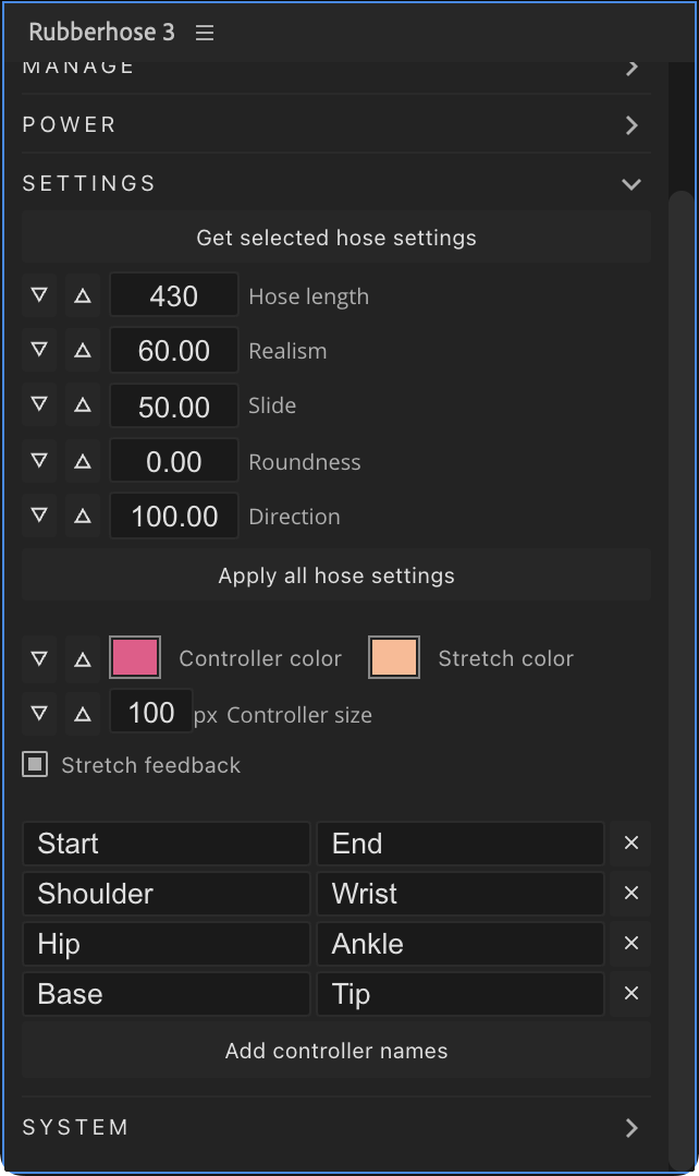 Rubberhose 3 settings